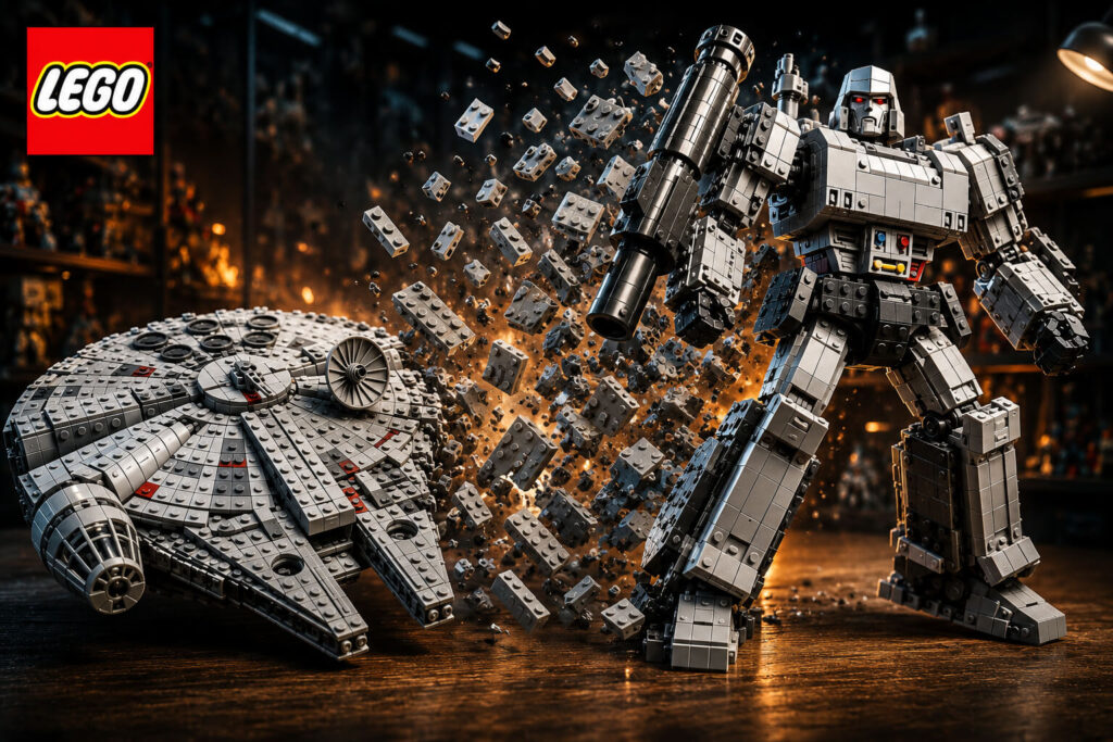 LEGO Millennium Falcon Megatron build