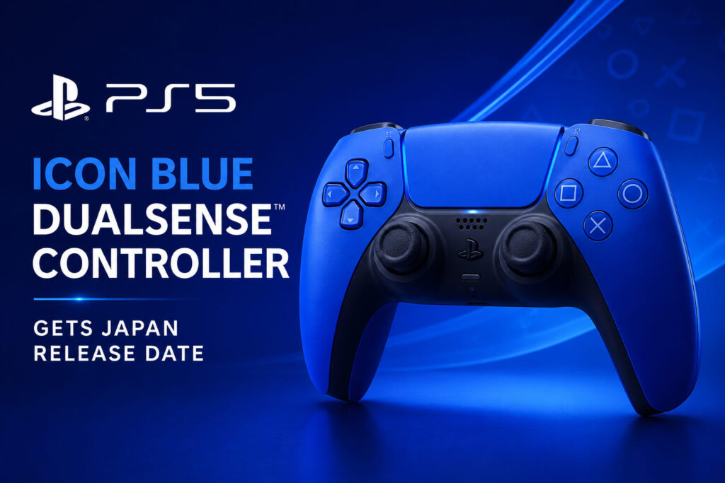 PS5 Icon Blue DualSense controller