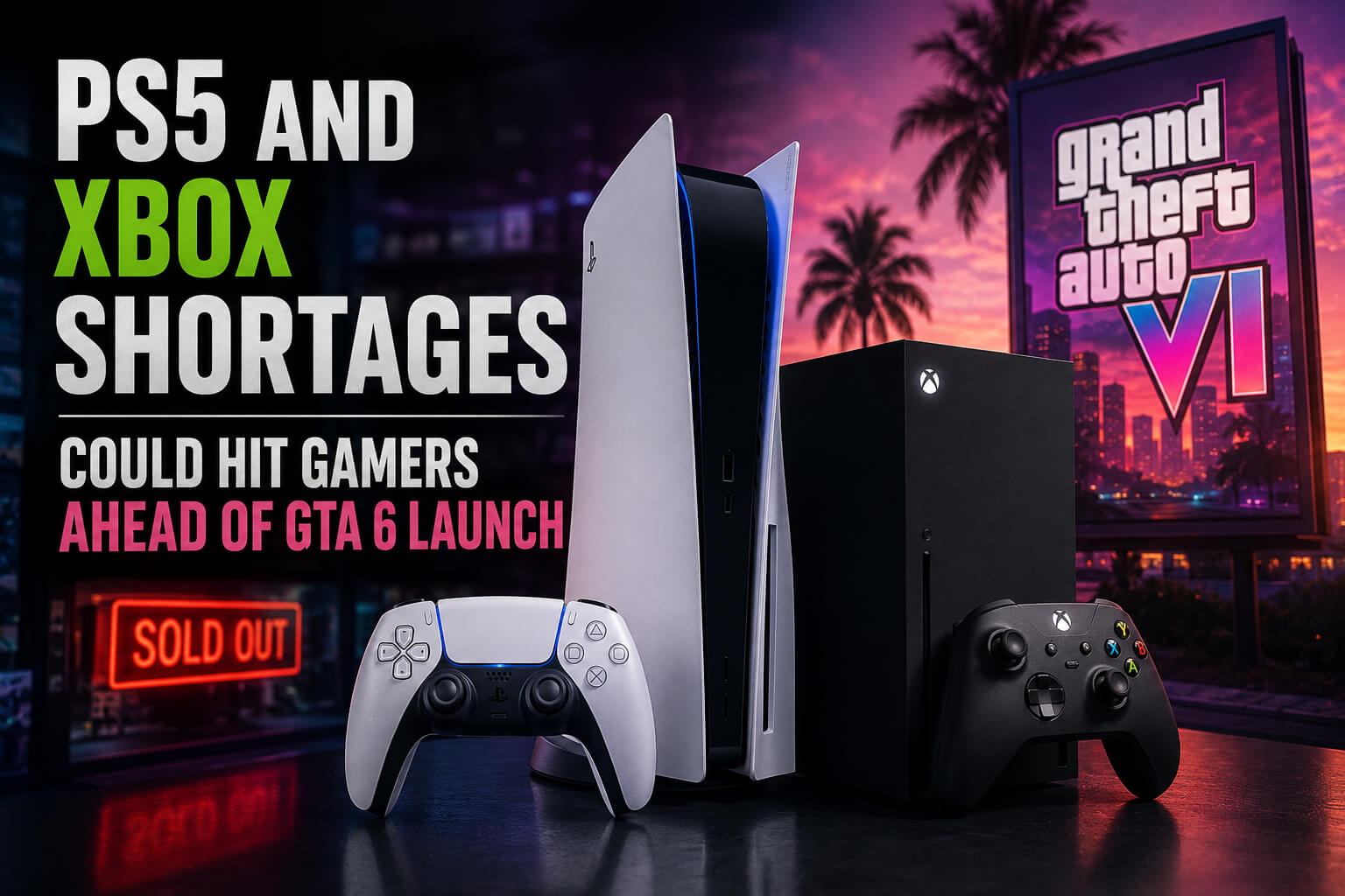 PS5 and Xbox shortages GTA 6